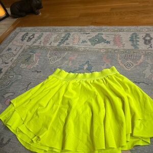 Neon green skirt Lululemon